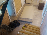 Укладка ковролина ITC на лестнице, 20 ступеней